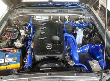 Mazda Bt50 lots of Blue silicone hoses