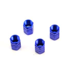 Alloy Tyre Dust Valve Caps - Blue