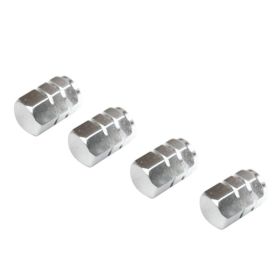 Alloy Tyre Dust Valve Caps - Silver