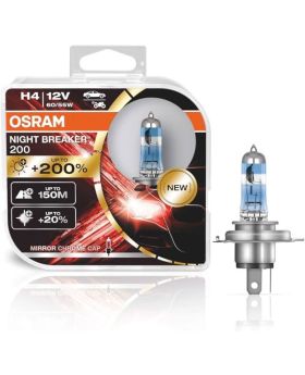 H4 OSRAM Night Breaker Laser +200% 3600K 64193NB200-HCB