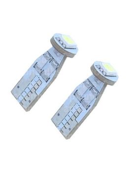 2x LED1 - 501 T10-1SMD 5050 Canbus 12VDC White