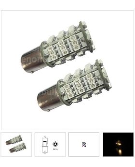 2xLED118 - 1156-54SMD 1210 BA15S 12V White