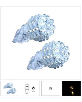 2xLED120 - 3156-36LED Wedge 12V White