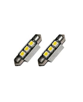 2xLED18 - 39mm Festoon - 3SMD 5050 Canbus 12V-W H.S