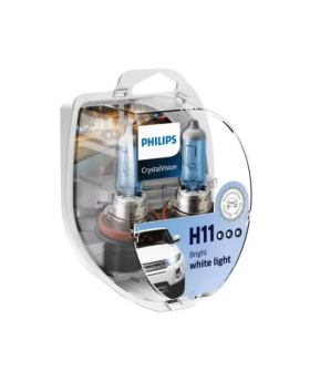 H7 Philips Crystal Vision Upgrade Headlight Bulbs (pair) 12v 55w