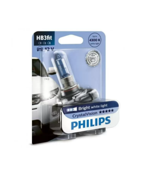 HB3 / 9005 Philips Crystal Vision 4300K Upgrade Headlight Bulbs (pair) 12v 65w