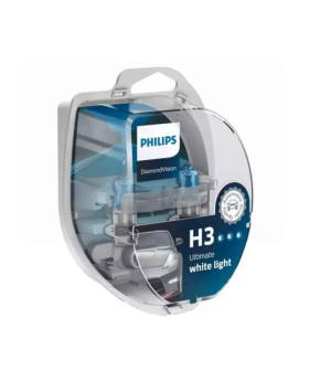 H3 Philips Diamond Vision 5000K Upgrade Headlight Bulbs (pair) 12v 55w
