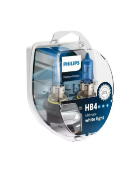 HB4 / 9006 Philips Diamond Vision 5000K Upgrade Headlight Bulbs (pair) 12v 55w