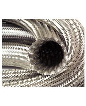 Stainless Steel Overbraid Rubber Fuel & Oil Hose - 10mm ID