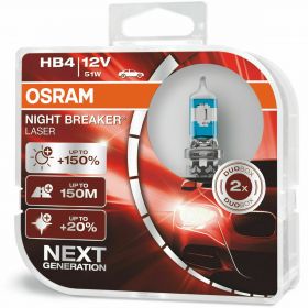 HB4 OSRAM Night Breaker Unlimited +110% 3600K 9006NBU