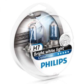 H7 Philips Crystal Vision 4300K Upgrade Headlight Bulbs (pair) 12v 55w