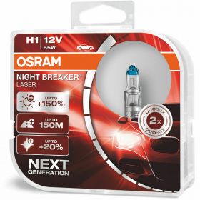 H1 OSRAM Night Breaker Laser +150% 3600K 64150NL-HCB
