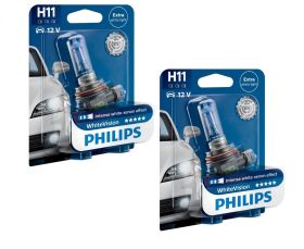 H7 Philips Crystal Vision Upgrade Headlight Bulbs (pair) 12v 55w