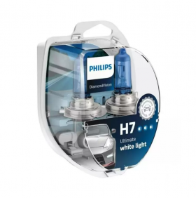 H7 Philips Diamond Vision 5000K Upgrade Headlight Bulbs (pair) 12v 55w