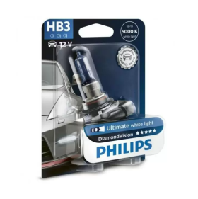HB3 / 9005 Philips Diamond Vision 5000K Upgrade Headlight Bulbs (pair) 12v 55w