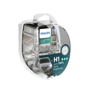 H1 Philips Xtreme Vision 130+ 3700K Upgrade Headlight Bulbs (pair) 12v 55w
